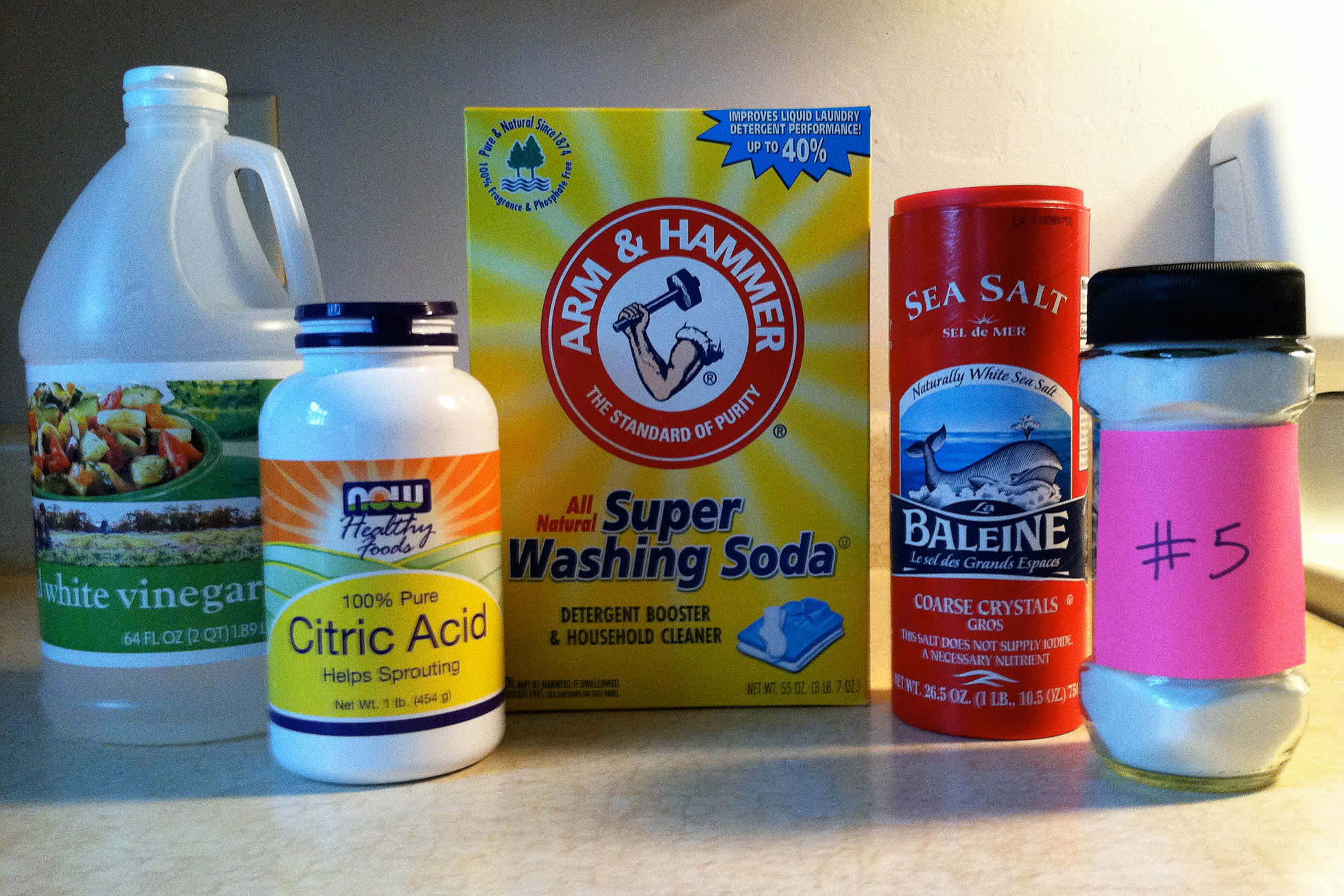 Recipe 5 ingredients dishwashing soap