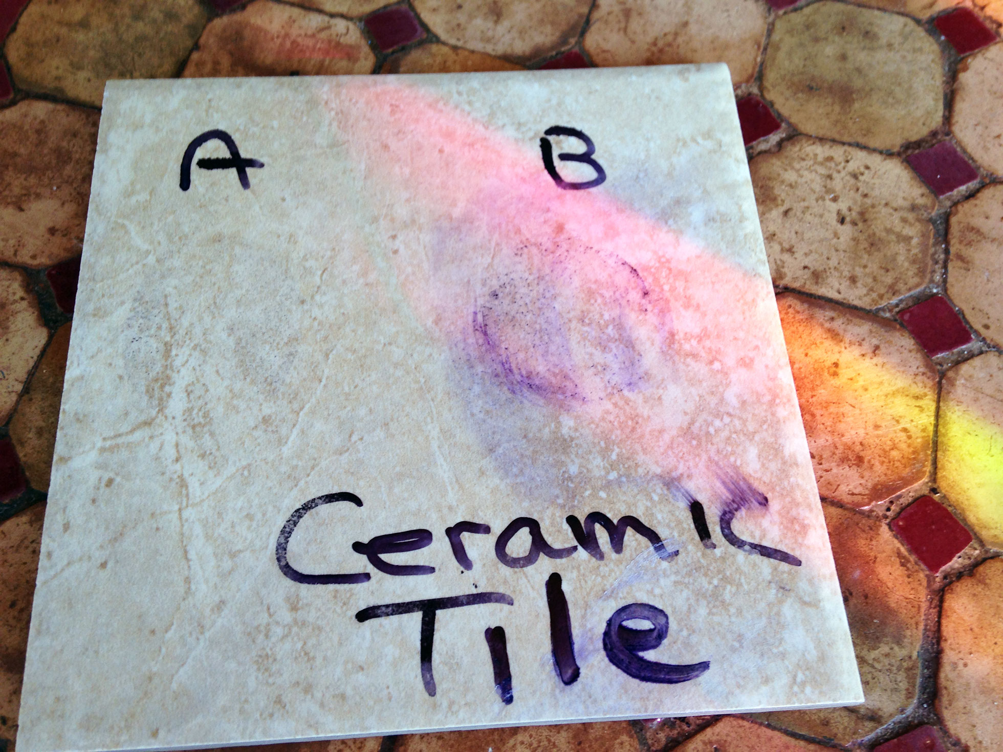Ceramic tile floor cleaner DIY test after