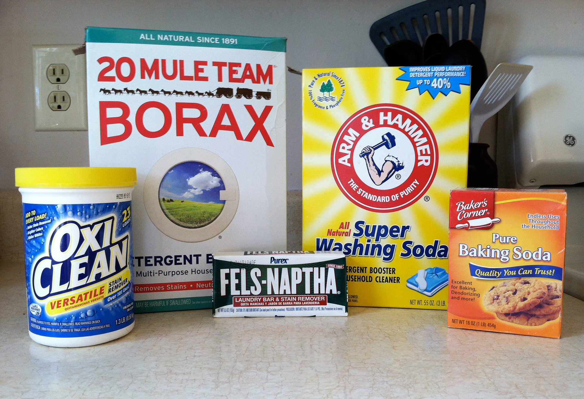Ingredients for homemade detergent #3